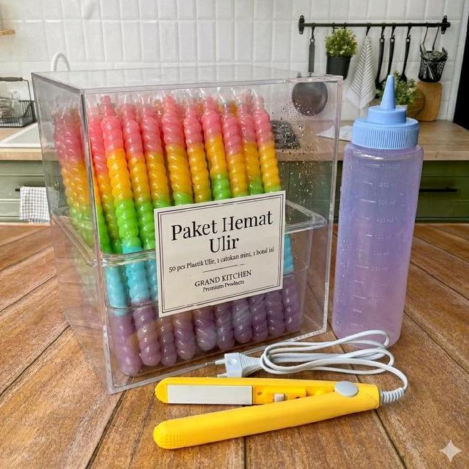Bekalkamu- Paket Jualan Pudot, Plastik Ulir, Plastik Kiko