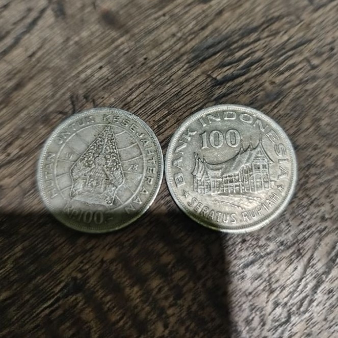 Duit Koin 100 Perak Wayang, koin jaman dulu