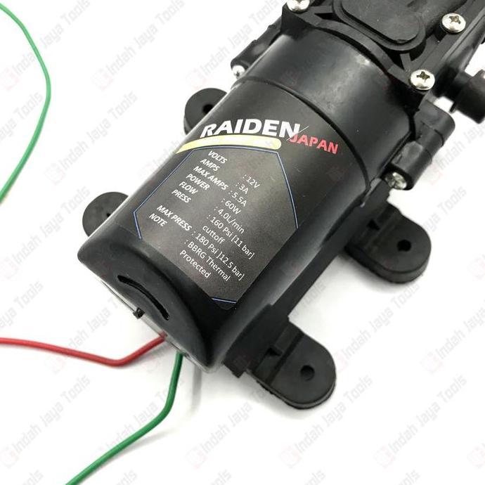 Lider- Raiden 80 Psi Dinamo Pompa Air 12 Volt Dc - Sprayer Ter Push Pump Cuci