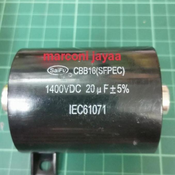 TERBARU - kapasitor CBB16 20uf 1400VDC
