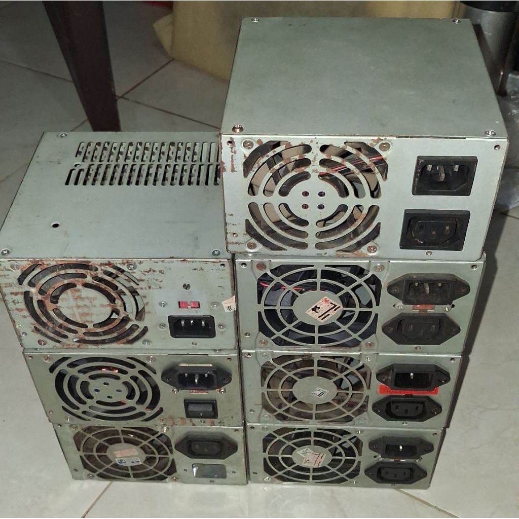 Box Power Suplai Bekas CPU + Kipas + Konektor AC