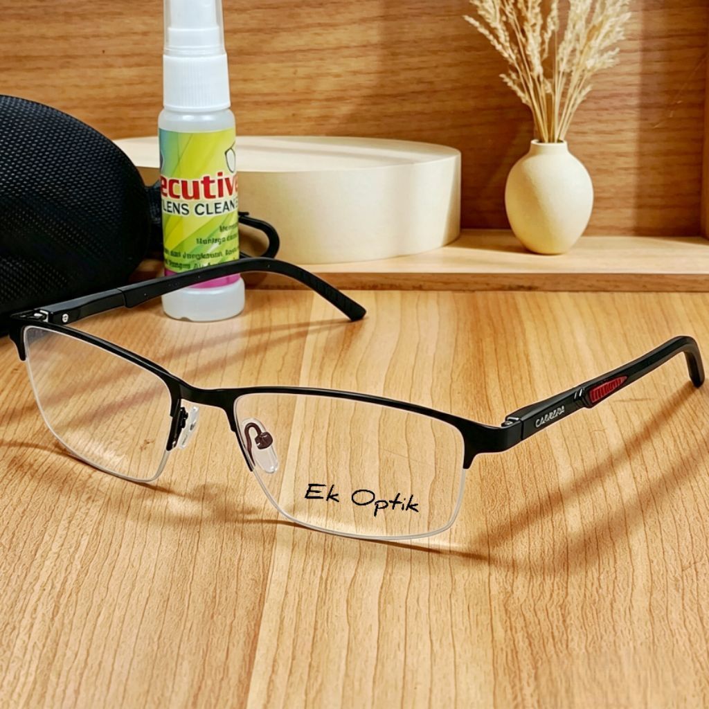 Kacamata Baca dan jalan Lensa Progresif Frame titanium Model kaca Gantung Photocromic Bluecromic Blu