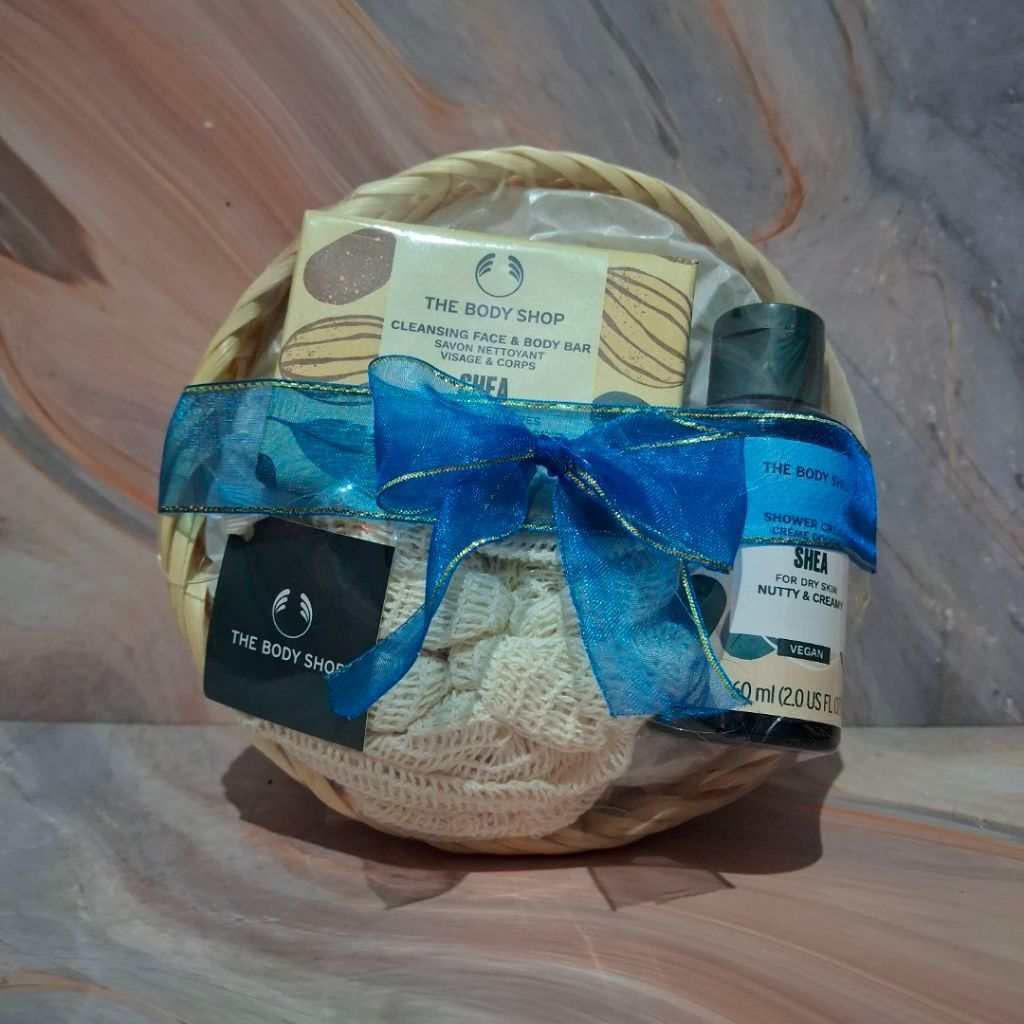 the body shop gift shea paket seserahan kado | gift body shop asli murah | paket the body shop asli 