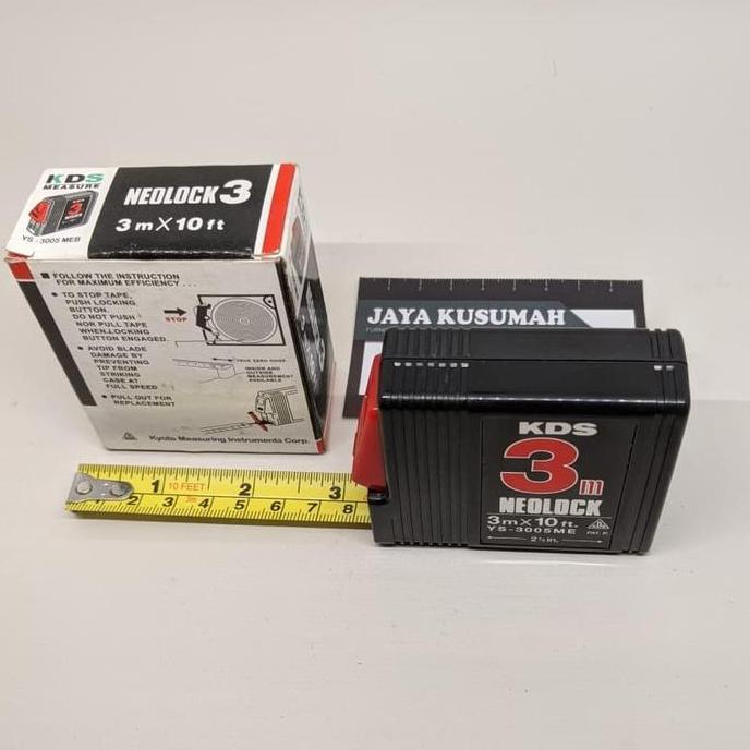 Meteran KDS 3 meter Neolock Japan Measuring Tape Jepang