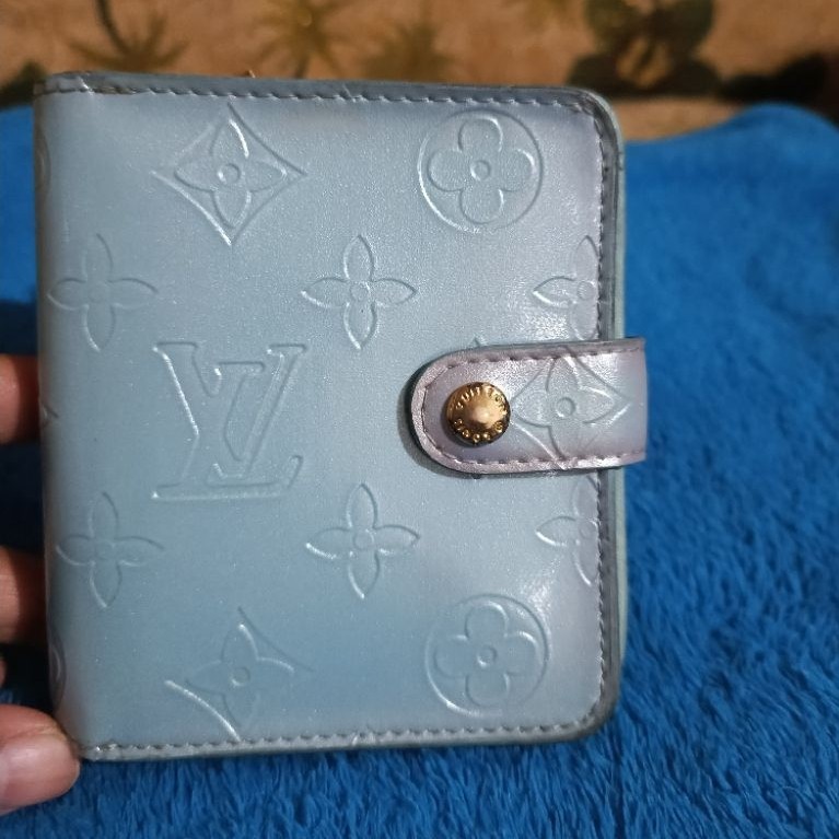 Dompet lipat LV vintage monogram vernis compact wallet dompet kulit dompet mini preloved second bran