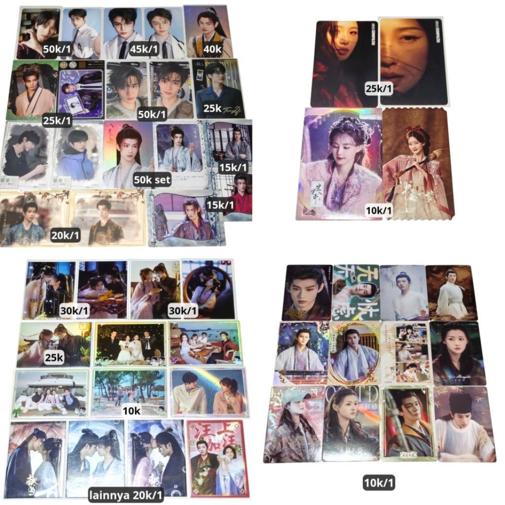 [WAJIB CO BUNGKUS] official photocard pc drama china linyi ding yuxi xu zhenxuan huang junjie tan ji