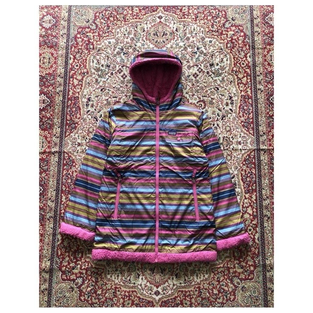 Patagonia women reversible fleece jacket Vintage Patagonia Usa outdoor mountain HG743