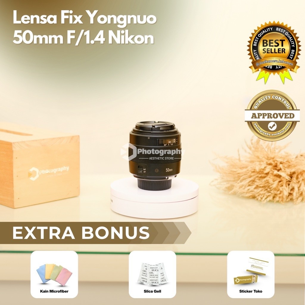 Lensa Fix Yongnuo 50mm F/1.4 Nikon - Lensa Fix Nikon Yongnuo