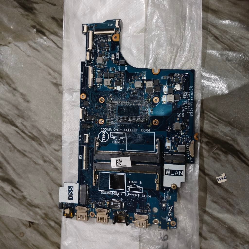 Motherboard Mainboard Mobo Mati second Laptop Dell Vostro 14 3400 P1326
