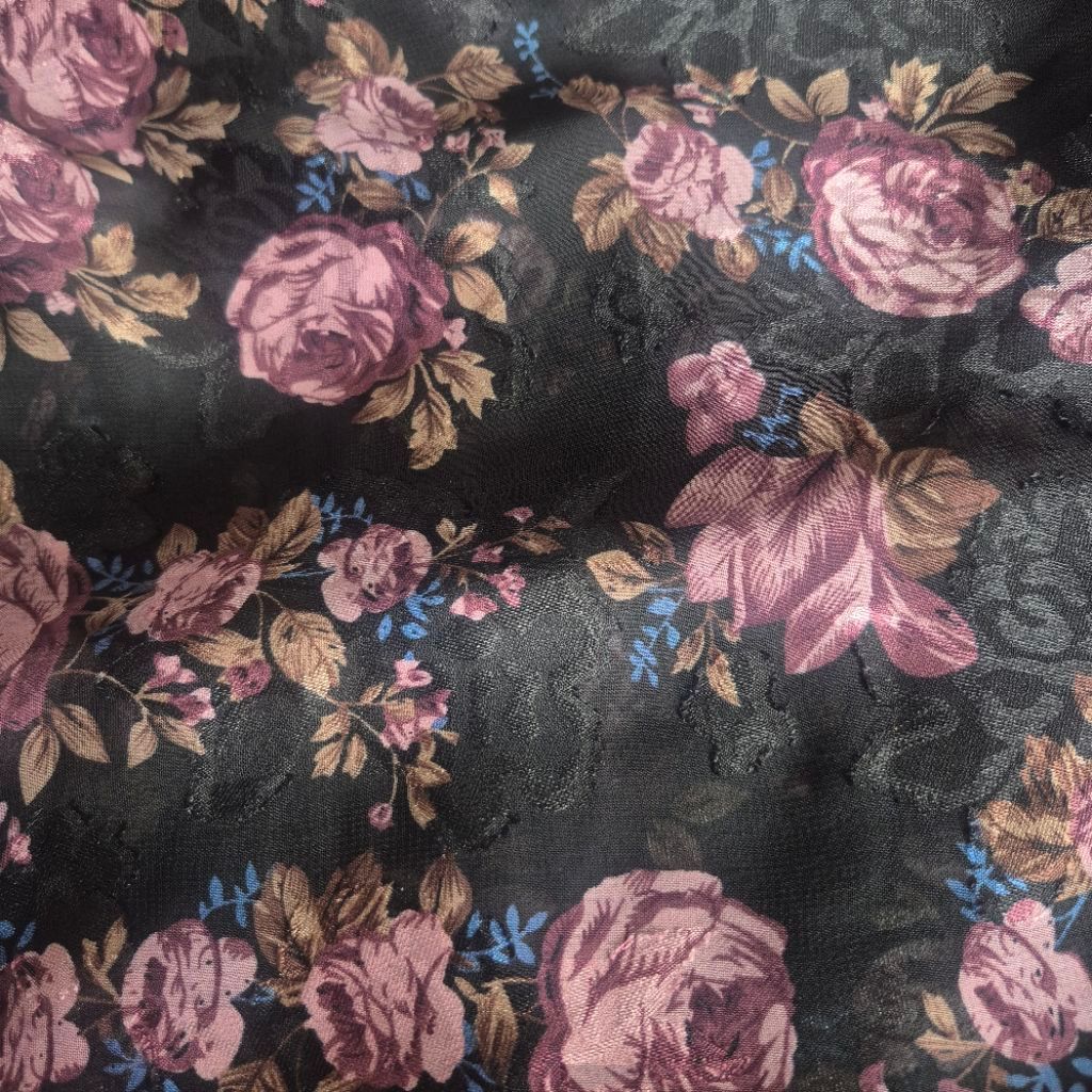 KAIN SIFON URAGIRI PREMIUM MOTIF BUNGA - KAIN SIFON RUBIAH MOTIF KEMBANG - KAIN SIFON MOTIF BUNGA HA