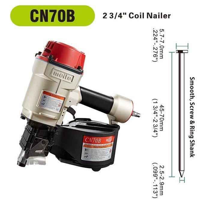 DAMELOPO MEITE CN70B PNEUMATIC AIR NAILER / GUN CN70 MEITE / COIL NAILER CN-70