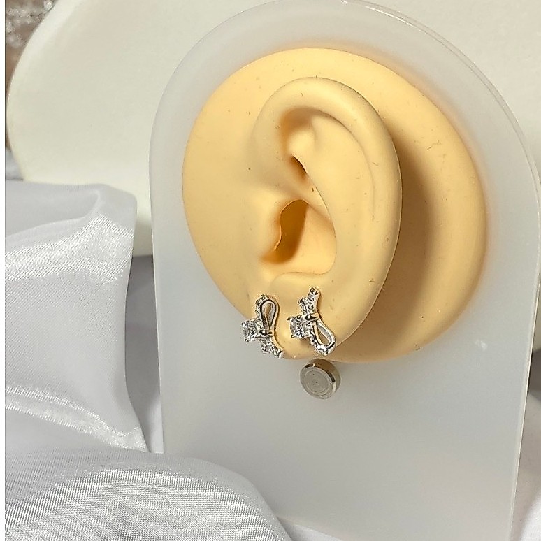 Silver/perak 925 Anting Subang Pita