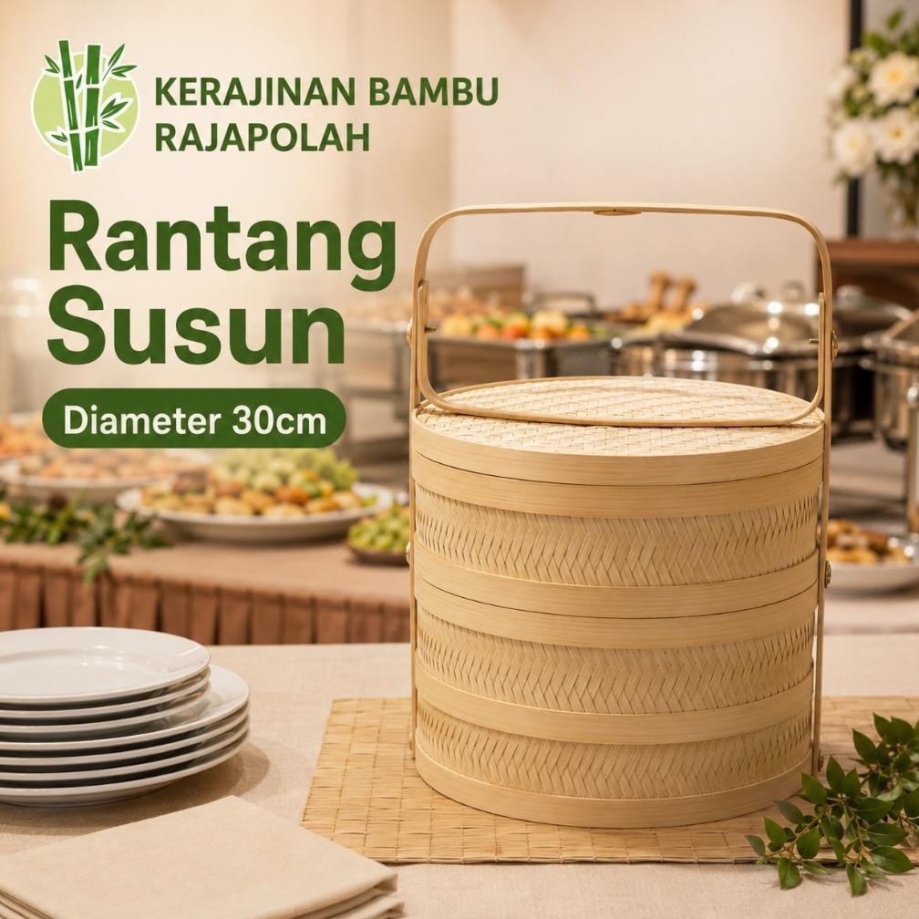 Best Deals Tenong Bambu Susun/Rantang Bambu Susun/Besek Bambu Susun/Rantang Catering/Tenong Catering