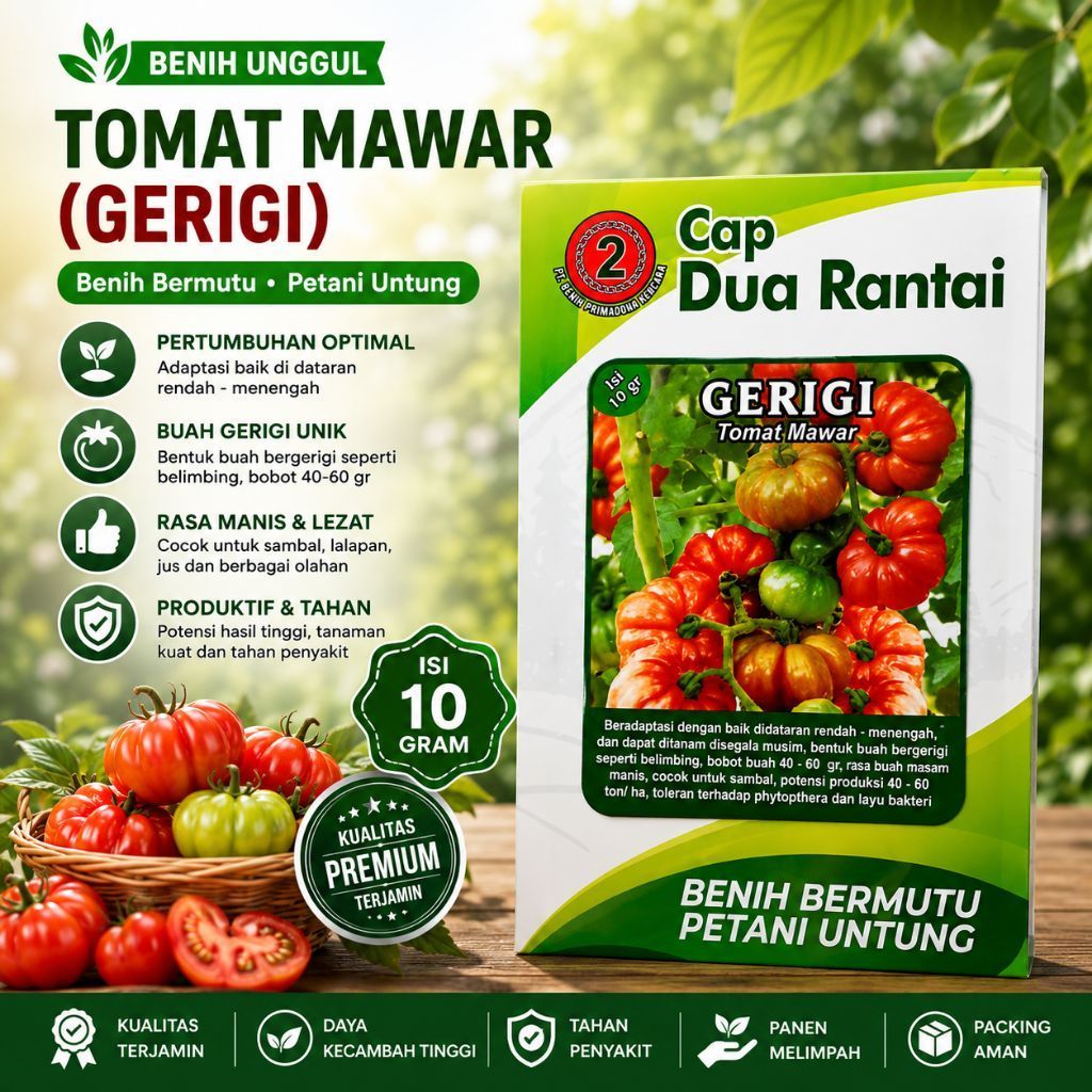 Benih Tomat Mawar Gerigi Tomat Cerry Bibit Tomat Mawar