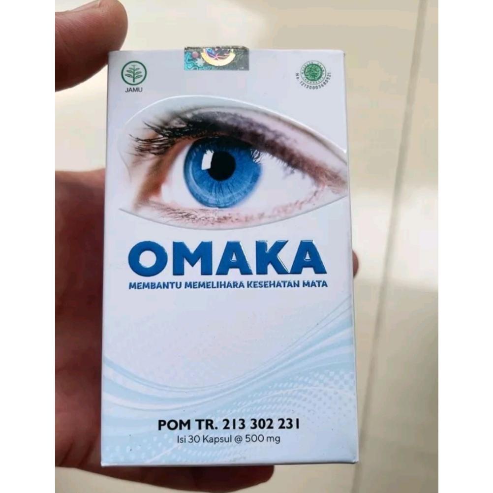 OMAKA ASLI Obat Mata Katarak - Plus - Minus - Mata Bengkak - Keluhan Mata Omaka Isi 30 Kapsul Origin