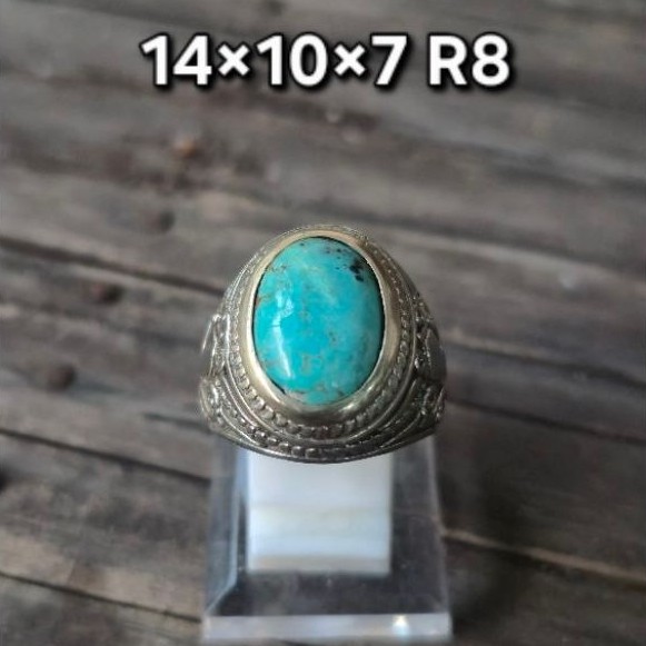 Natural Pirus Persia biru tosca semi polos