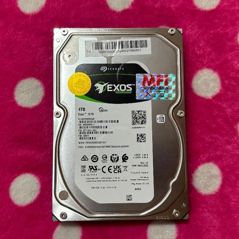 BARU Seagate Exos 7E10 4TB MFI Original