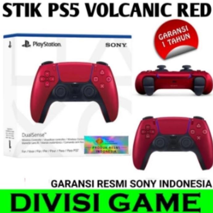 Allthebest- Stik PS5 Dualsense Original Sony Wireless Stik PS5 Volcanic Red