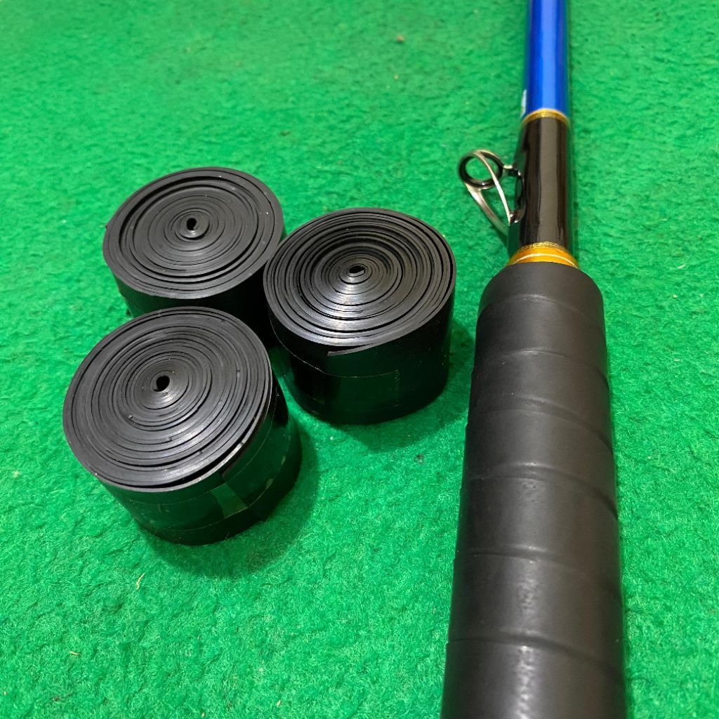 Pelindung Tangkai Pancing Karet Hitam Roll Pengganti Grip Pancing