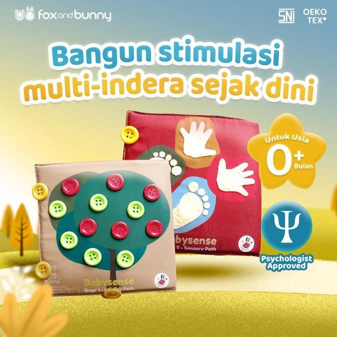 Bestgood- Foxandbunny - Baby Sensory Path Mainan Edukasi Bayi Saat Tummy Time Sensory Play Baby Sens
