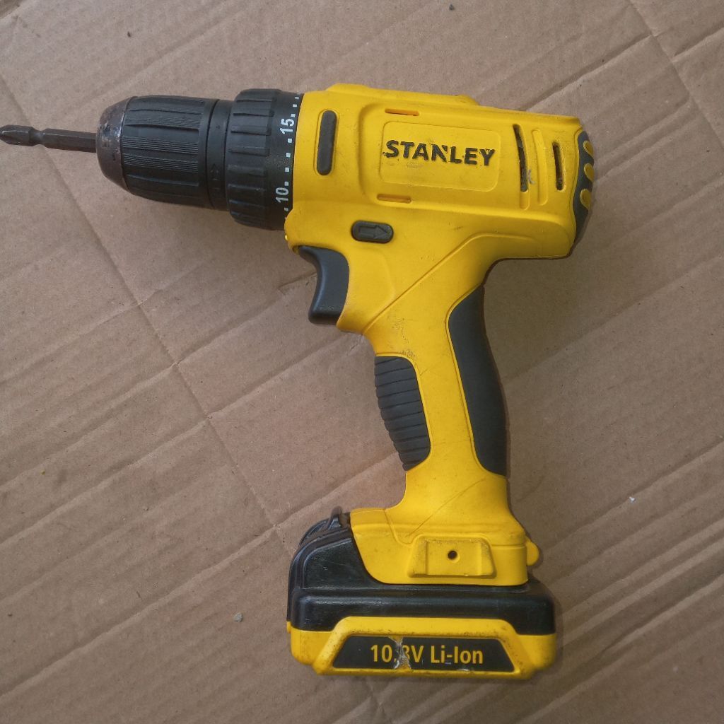 bor stanley SCD12 unit bor & baterai ori second minus kepala bor macet