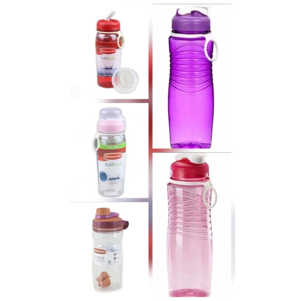 Original Rubbermaid Bouteille Shaker Bottle Drink 600ml Botol Minum