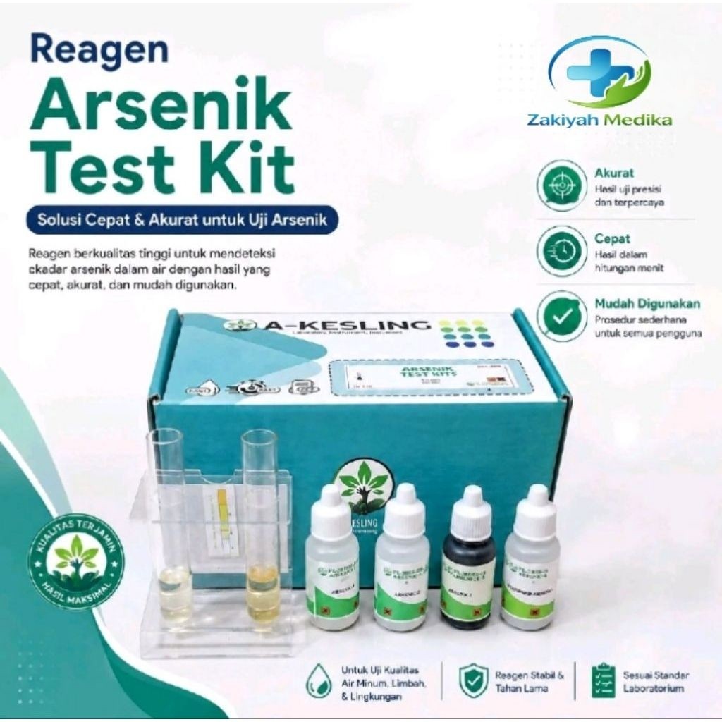 A KESLING TEST KITS ARSENIK | Pengukur Kandungan Zat ARSENIK Pada Makanan Dan Minuman