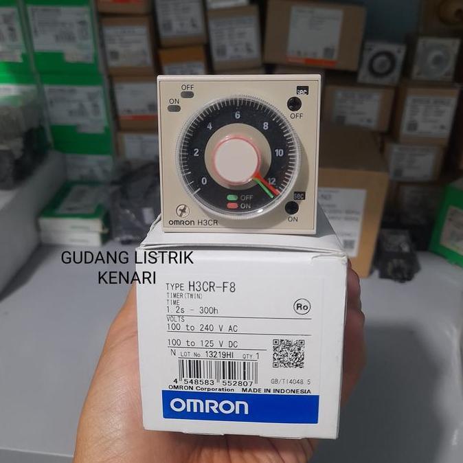 TIMER OMRON H3CR-F8 + SOCKET TERBATAS