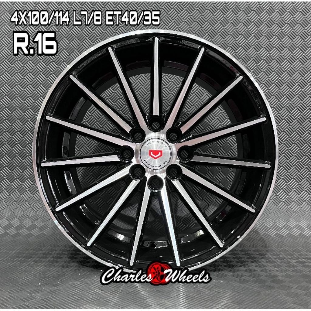 VELG VOSSEN RING 16 HITAM POLISH