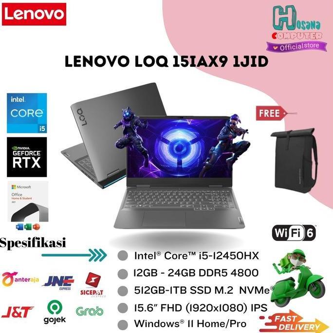 Bestgood- LENOVO LOQ 15 - i5 12450HX 12GB 512GB SSD RTX2050 4GB 15.6 WIN11 + OHS