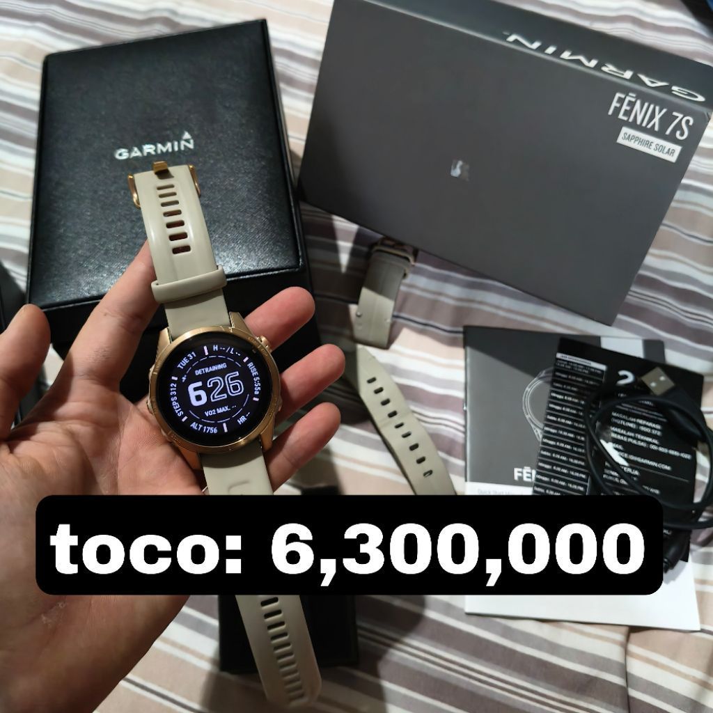 garmin fenix 7s sapphire solar fullset