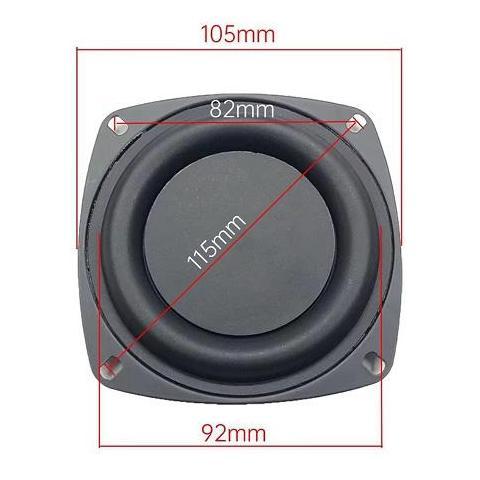 Bass Passive Radiator 4" 4Inch Penambah Reflex Speaker Alumunium Membrane 4 Inch Penguat Bass Speake