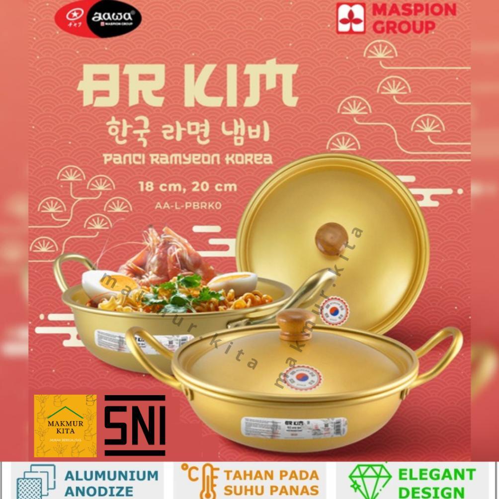 Panci Korea Ramyun 18 20 CM Aluminium Jawa Maspion / Panci Emas Mie Ramen Korea