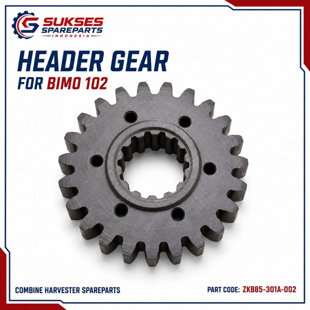 GEAR PENGHUBUNG HST BIMO 102 | HEADER GEAR BIMO 102 ZKB85-301A-002 | Grosir Spareparts Combine