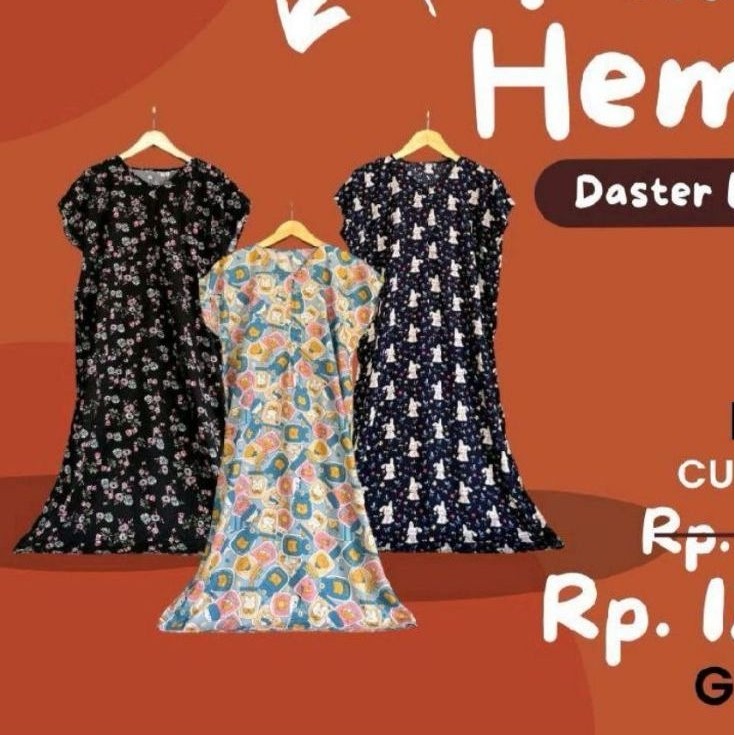 Paket Daster Bundling Daster Long Busui Jumbo Isi 3 Bahan rayon premium Grosir termurah konveksi tan