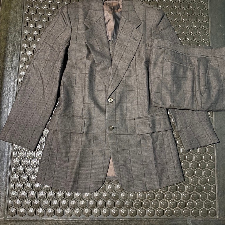 SETELAN 1 SET LD KECIL BLAZER JAS CELANA ZIO COKLAT KOTAK KOTAK TARTAN LIKE NEW MEWAH BRANDED