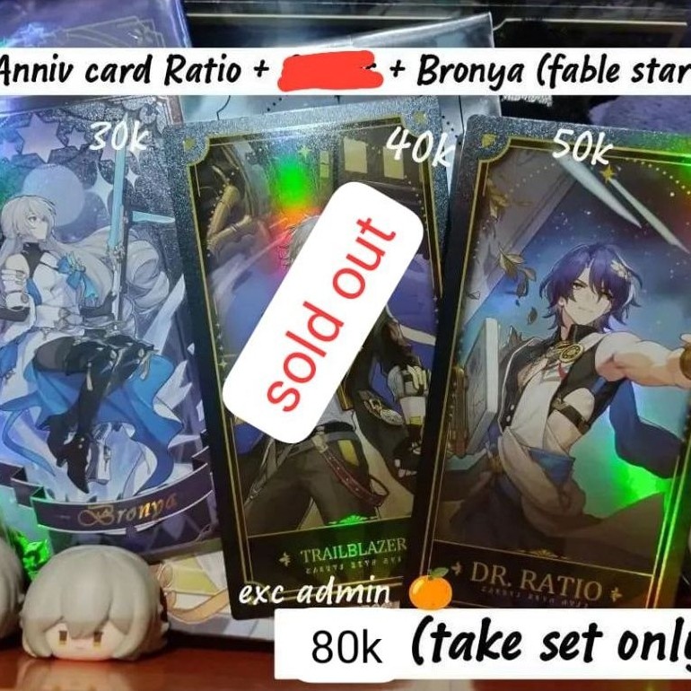 Anniversary Card Dr. Ratio Hsr Honkai Star rail + bronya fable star
