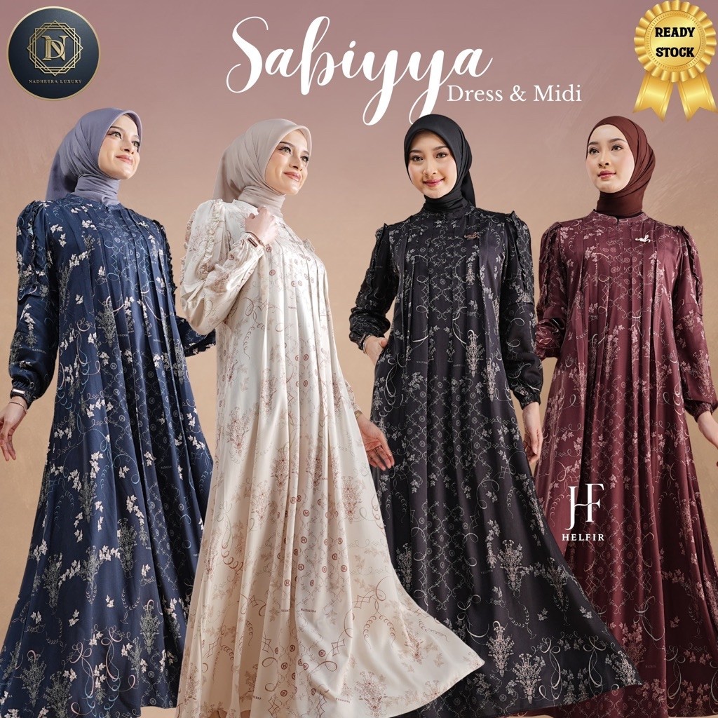 SABIYYA DRESS & MIDI NADHEERA LUXURY | GAMIS RAYON NADHEERA