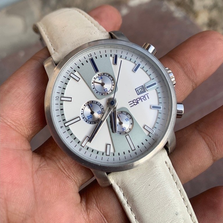 ESPRIT atrium kronograf jam tangan pria original preloved/second/bekas