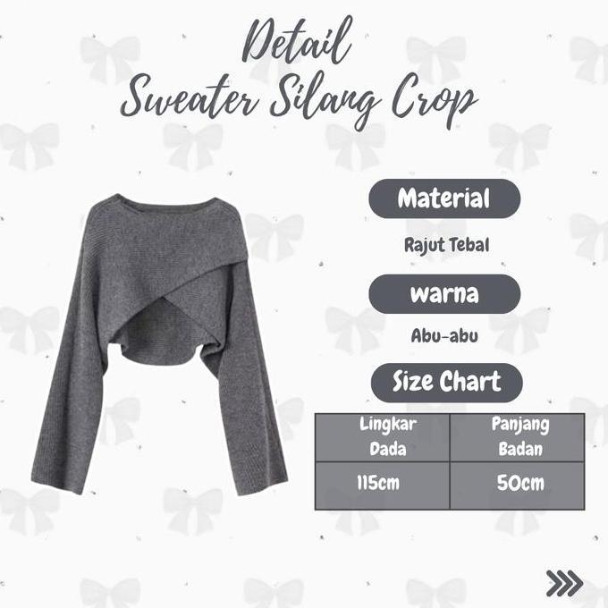 Outfit Korean Style 3in1 (Sweater Rajut Abu, Longdress Satin Hitam, Hijab Segiempat Pollycotton Hita