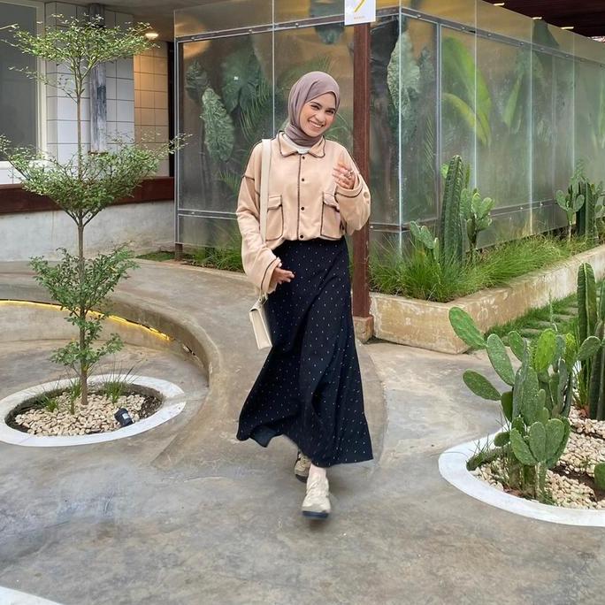Yeji skirt polka | Rok polkadot | Rok panjang | Casual skirt PSS