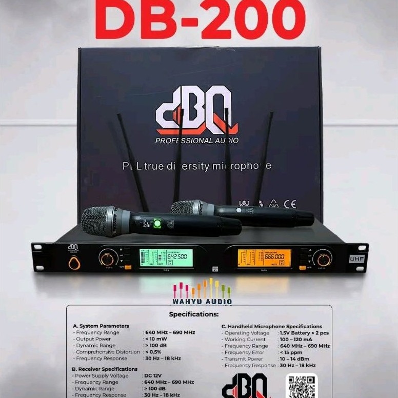 MIC WIRELESS DBQ DB-200 TERBARU ORIGINAL DBQ