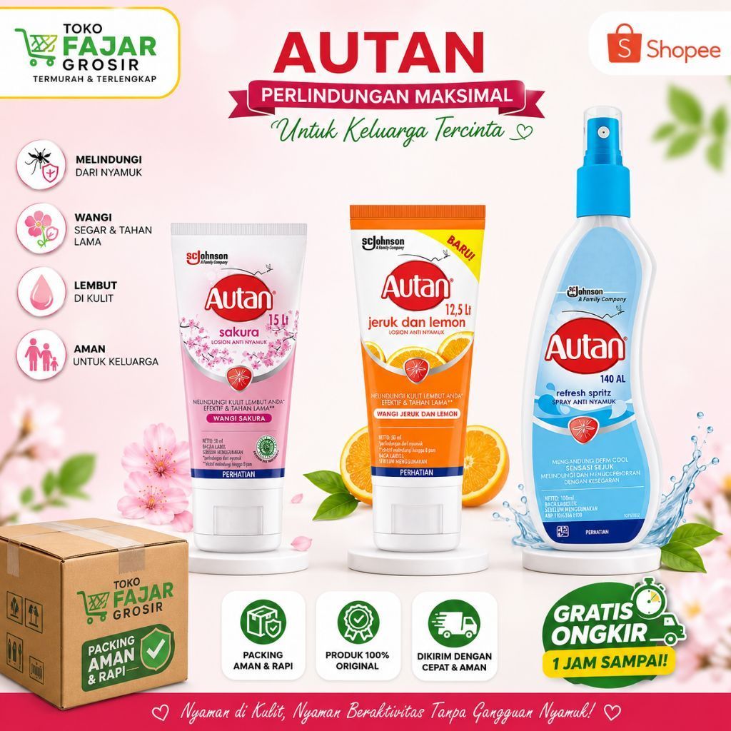 AUTAN Lotion 50ML - AUTAN Spray Anti Nyamuk 100ML