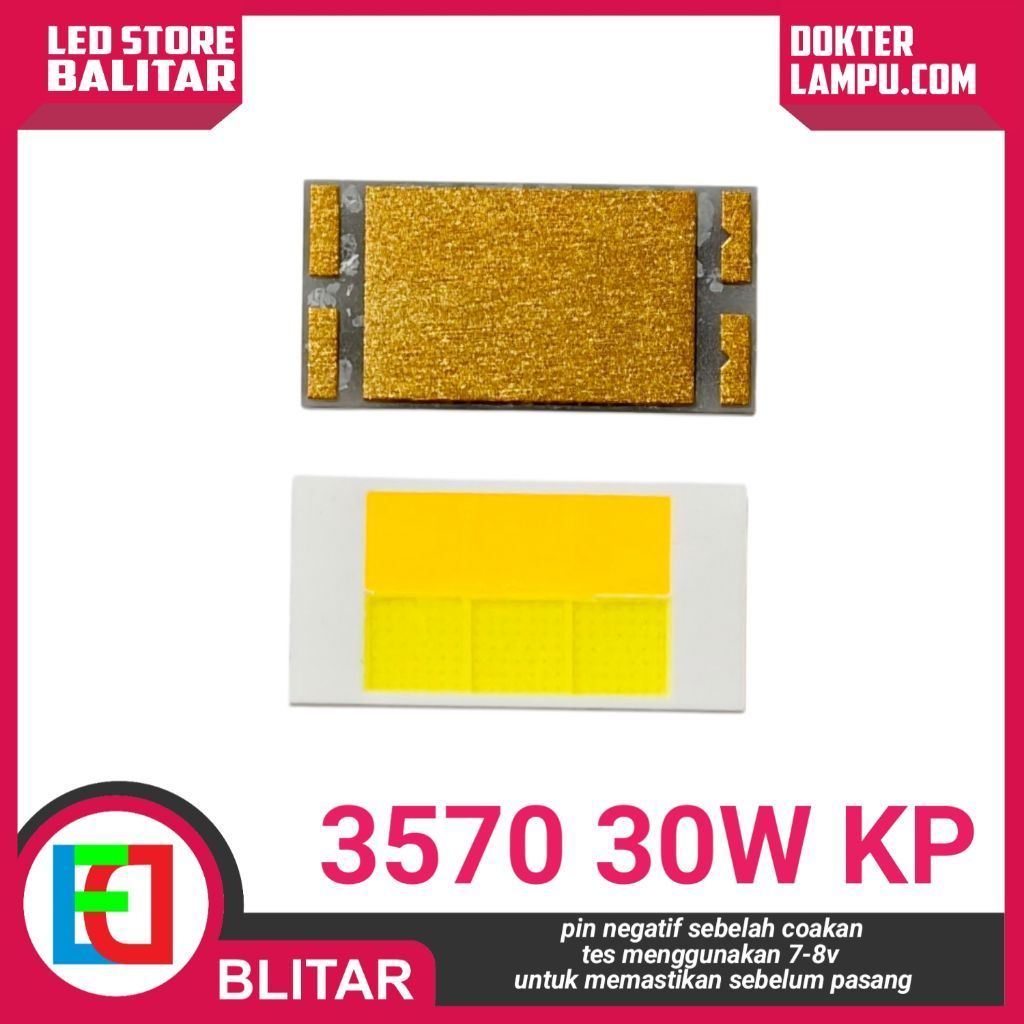 LED SMD CSP MCP 3570 9V 30W PUTIH KUNING