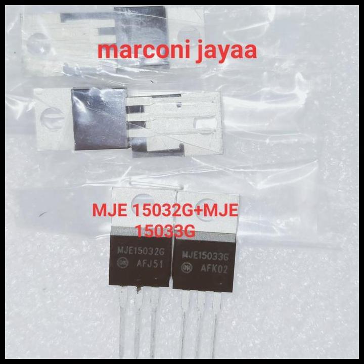 TERLARIS TRANSISTOR MJE 15032G + MJE 15033G /SET 