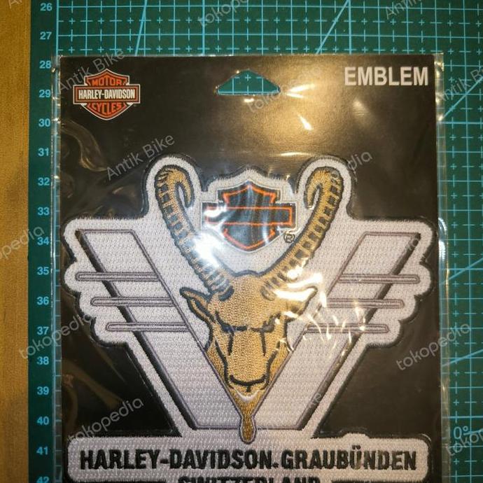 PATCH ORIGINAL HARLEY DAVIDSON GRAUBUNDEN CHUR SWISS AUTHENTIC BEST QUALITY