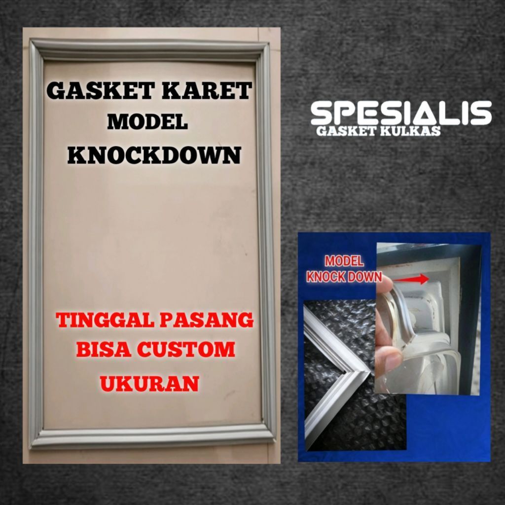 Gasket Keret Kulkas Panasonic NR - BN229N Knockdown 80 x 50 CM