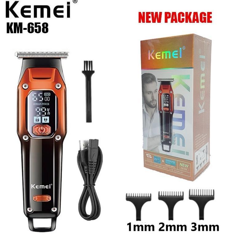 KEMEI KM-658 ELECTRIC HAIR CLIPPER TRIMMER 600MAH 7000RPM CUKUR RAMBUT KM 658 KM659