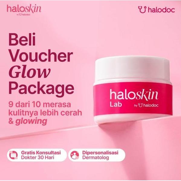 Bundling Voucher Paket Glow Haloskin by Halodoc Paket Kulit Kusam + Vitacimin 500 mg Rasa Orange 2 T
