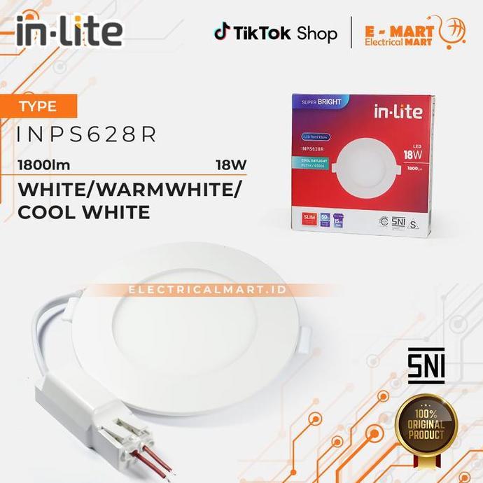 InLite Downlight LED Panel IB INPS628R 18W